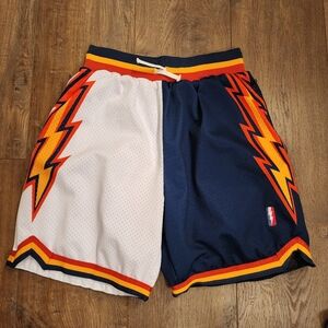 Collect + Select Shorts Lightning Bolt Golden State Warriors Basketball size L